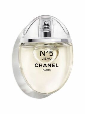 CHANEL N°5 L'EAU Bottle - Clear Glass with Pale Gold Liquid